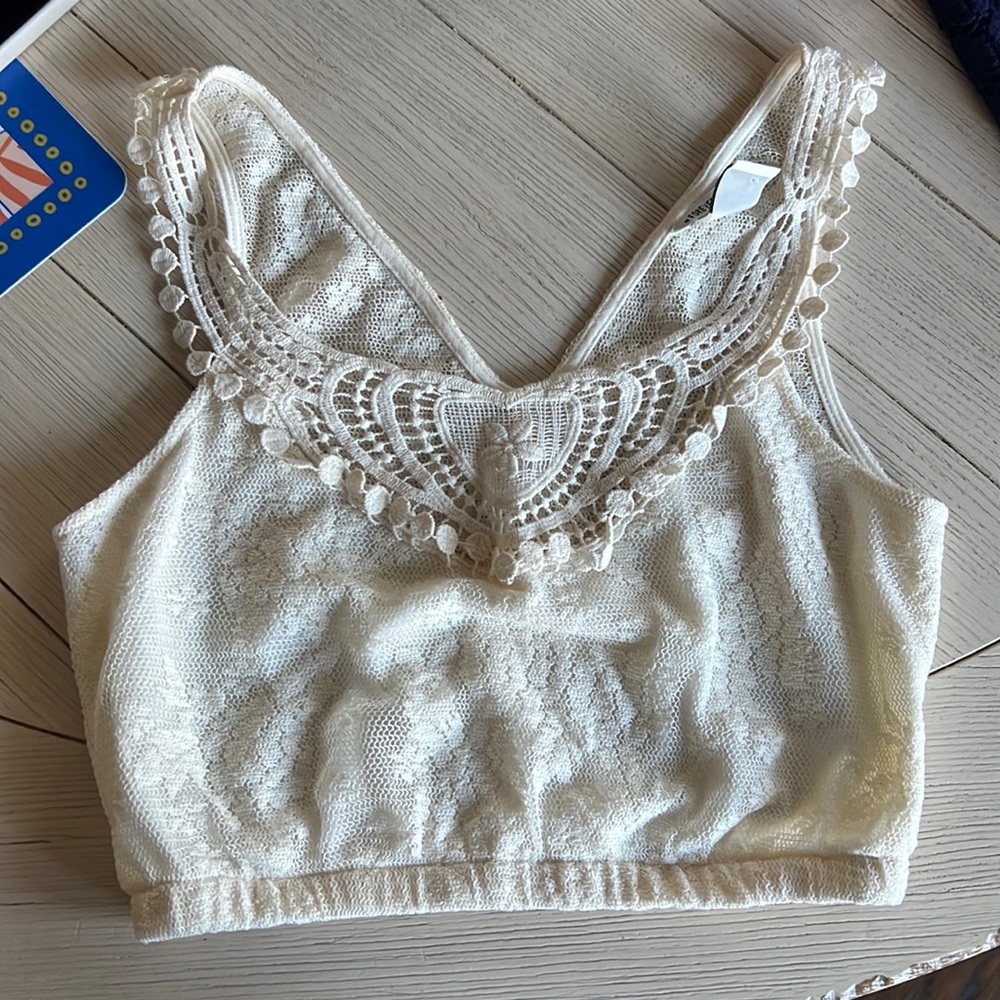 Lace crop top